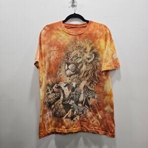The Mountain Medium Lion Orange Shirt Africa 2009 Tennessee Aquarium Giraffe